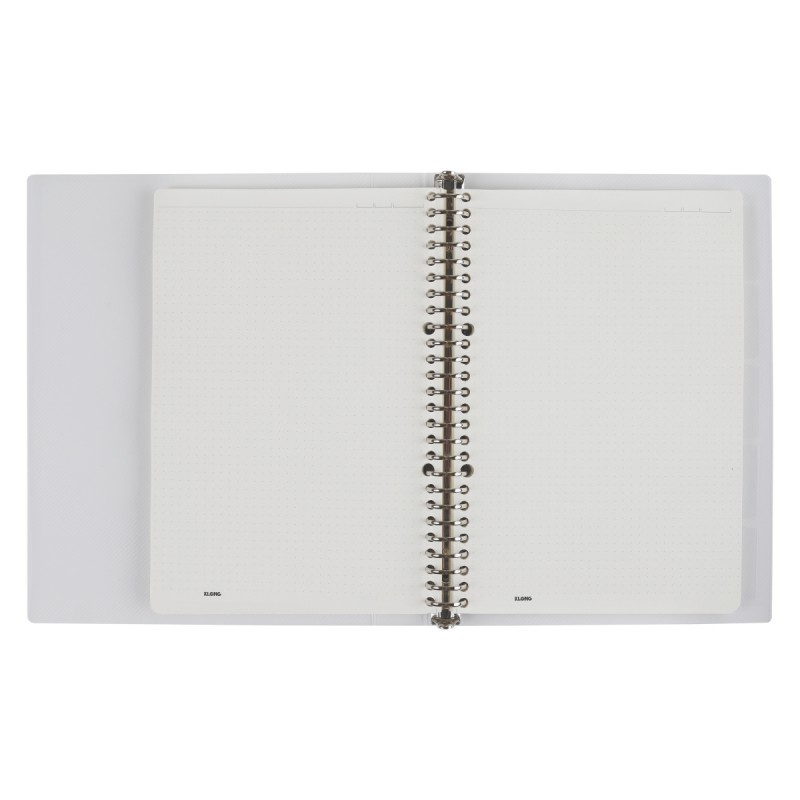 Sổ KLong Dot Grid B5 còng sắt 26 chấu MS551; Ruột Dot Grid B5 MS547