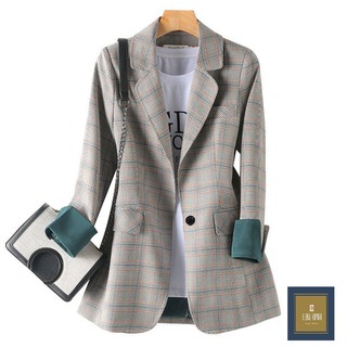 Áo blazer caro nữ đẹp phối tay phong cách Hàn Quốc