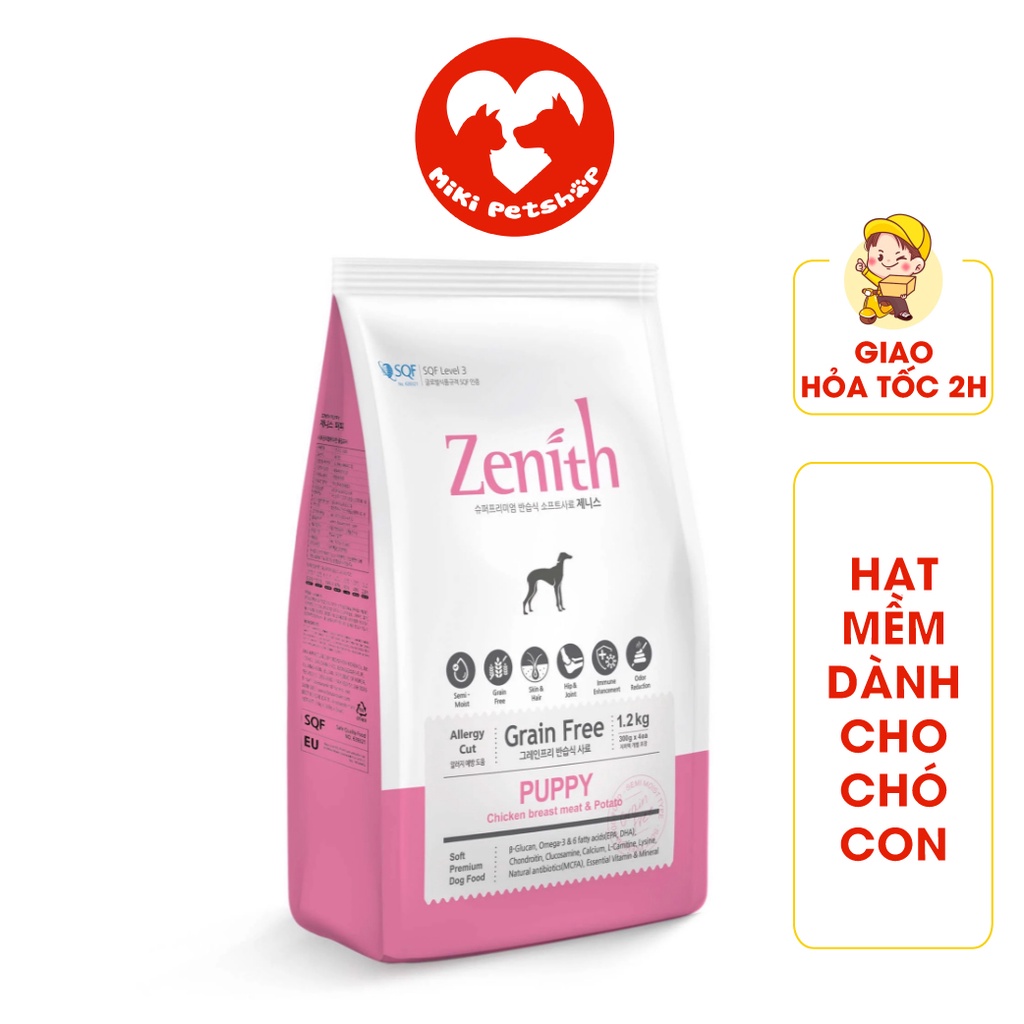 Thức Ăn Cho Chó Con Hạt Mềm Zenith Puppy - Miki Petshop