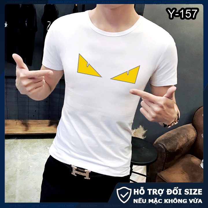 Áo thun nam Hàn Quốc, áo phông cộc tay ZOTA chất tici in mắt cáo đẹp CZ32 | BigBuy360 - bigbuy360.vn