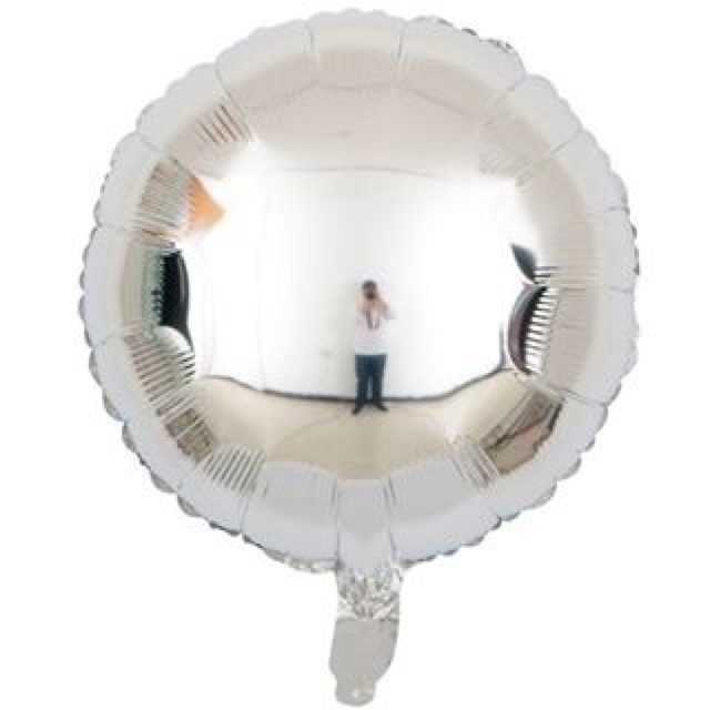 Bóng tròn dẹt 2d màu bạc vàng