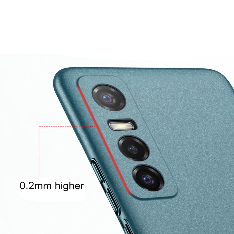 Ốp Điện Thoại PC Cứng Siêu Mỏng Mặt Nhám Cho Vivo Y73s Y76S Y70S Y70T Y51S Y52S Y31S Y20 Y30 Y50 Y72 Y52 5G X80 Pro