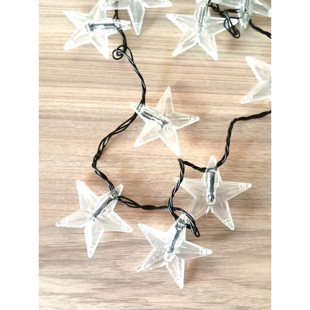 Dây đèn trang trí ngôi sao 7 mét (Ánh sáng vàng - DĐ)