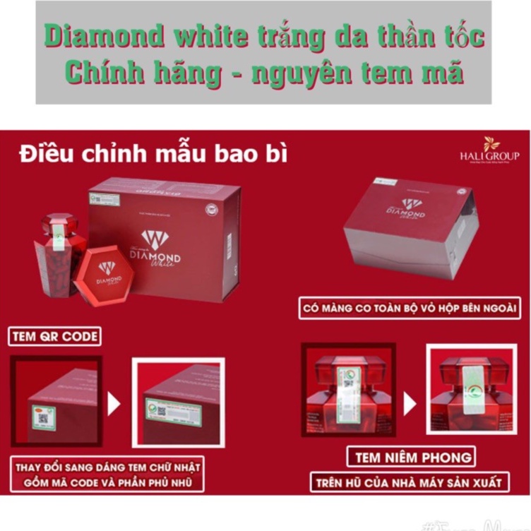 Viên Uống Trắng Da Ngọc Trinh Diamond White - Có Giao Hỏa Tốc