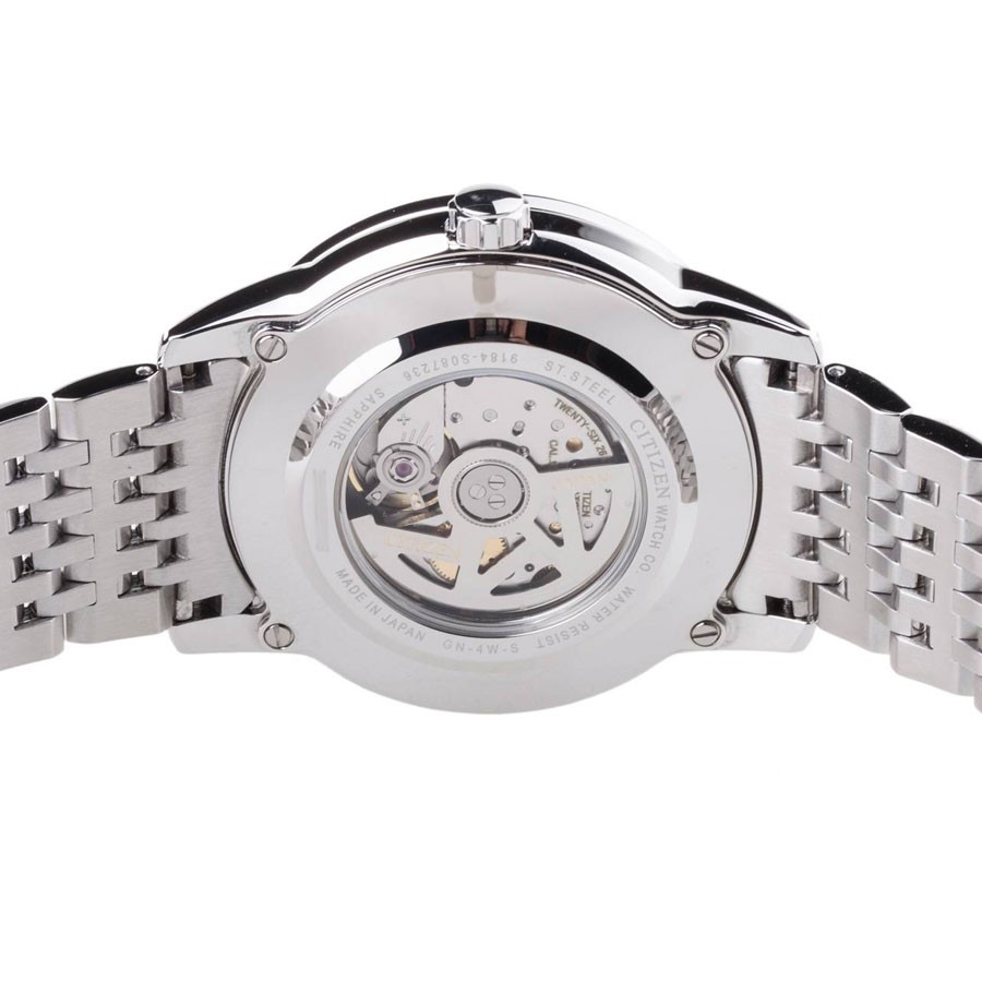 Đồng Hồ Nam Citizen Dây Thép Không Gỉ NB0020-55B - Mặt Trắng (Sapphire)