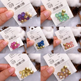 [ĐỒ NAIL] Đá đính móng túi 10v - Mã N.LG - Đá khối chân vàng - Đá ngọc