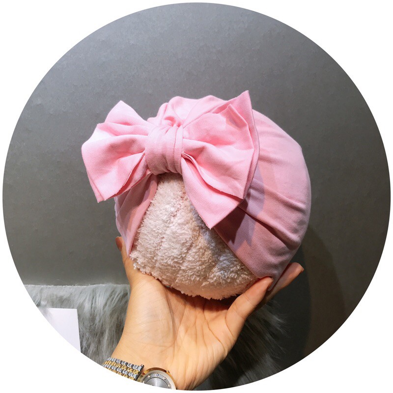 turban nơ xéo 2 lớp