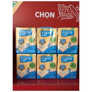  2 lốc 12 hộp sữa đậu nành có đường ít đường Fami Canxi 200ml 