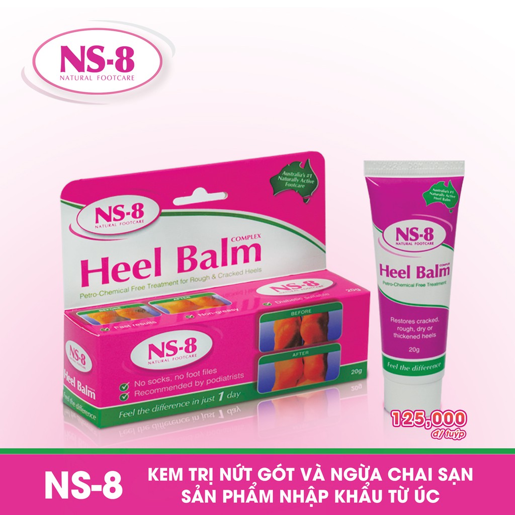 KEM LÀM MỀM, DƯỠNG DA TAY CHÂN TỪ ÚC NS-8 HEEL BALM