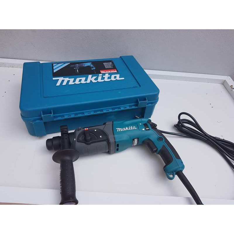 Máy khoan bê tông Makita HR2470F, 780W đủ 3 chức năng khoan sắt, gỗ, khoan bê tông và đục bê tông.