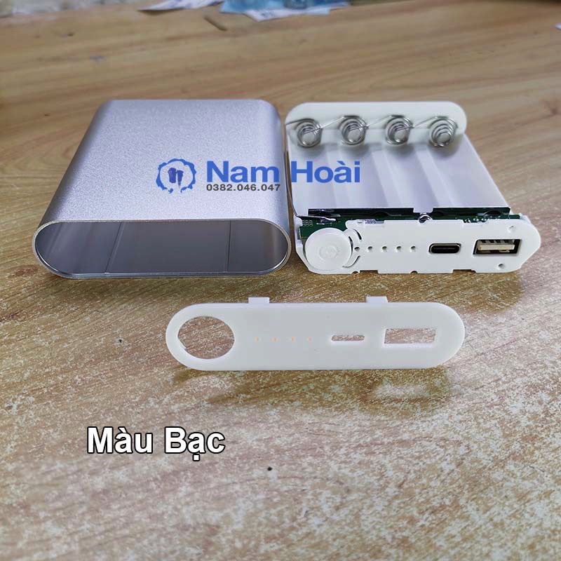 Mạch sạc 4 cell pin  + box 4 cell võ nhôm cao cấp Màu sắc tự chọn - Mẫu mới 2022