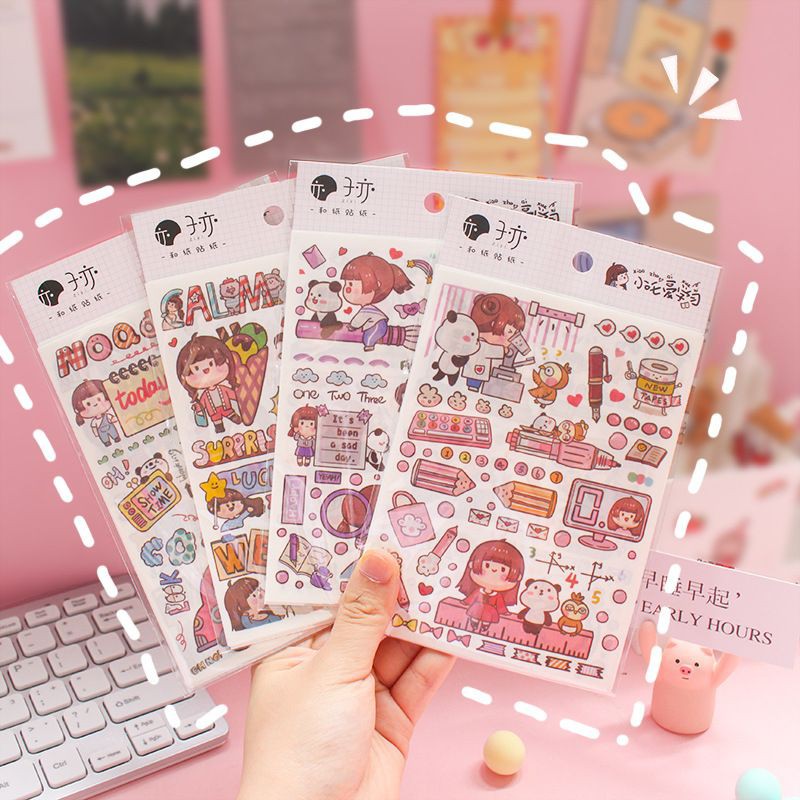 STICKER MIẾNG HÌNH CÔ GÁI