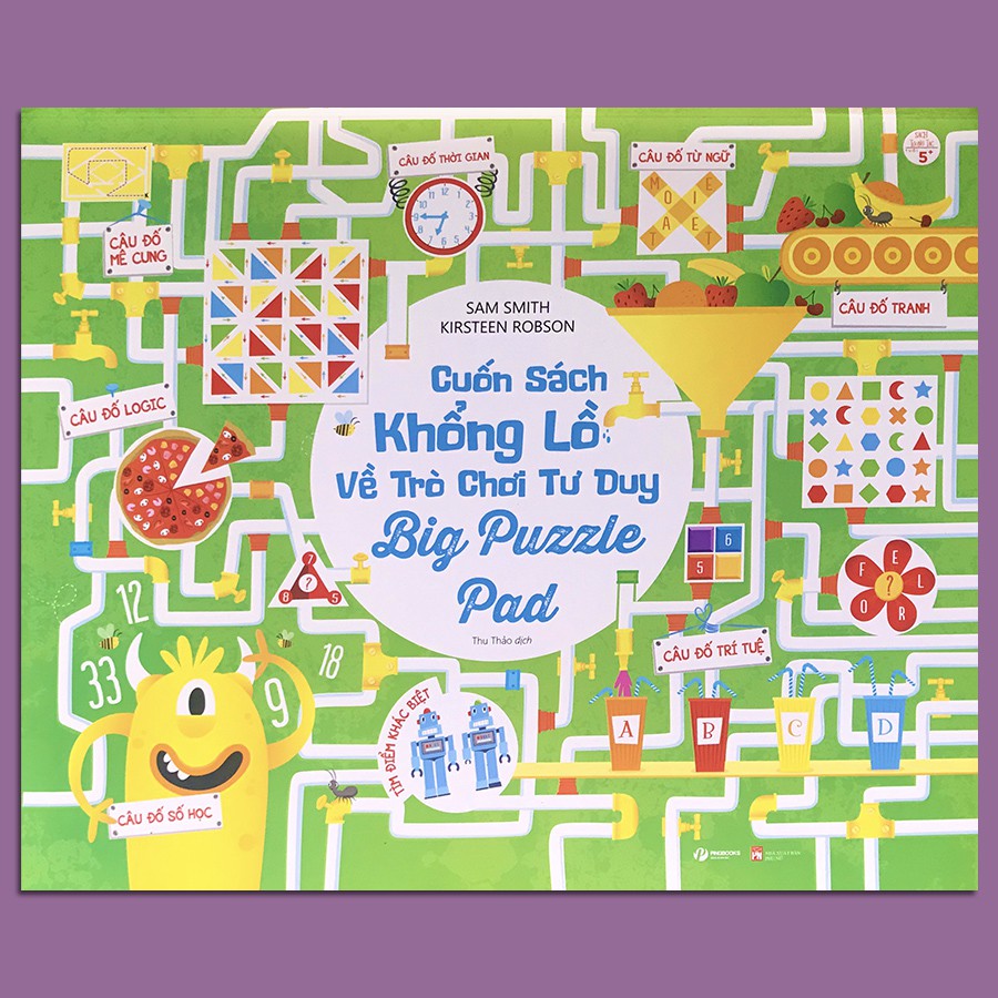 Sách Cuốn Sách Khổng Lồ Về Trò Chơi Tư Duy Big Puzzle Pad Dành Cho Bé Từ 5+