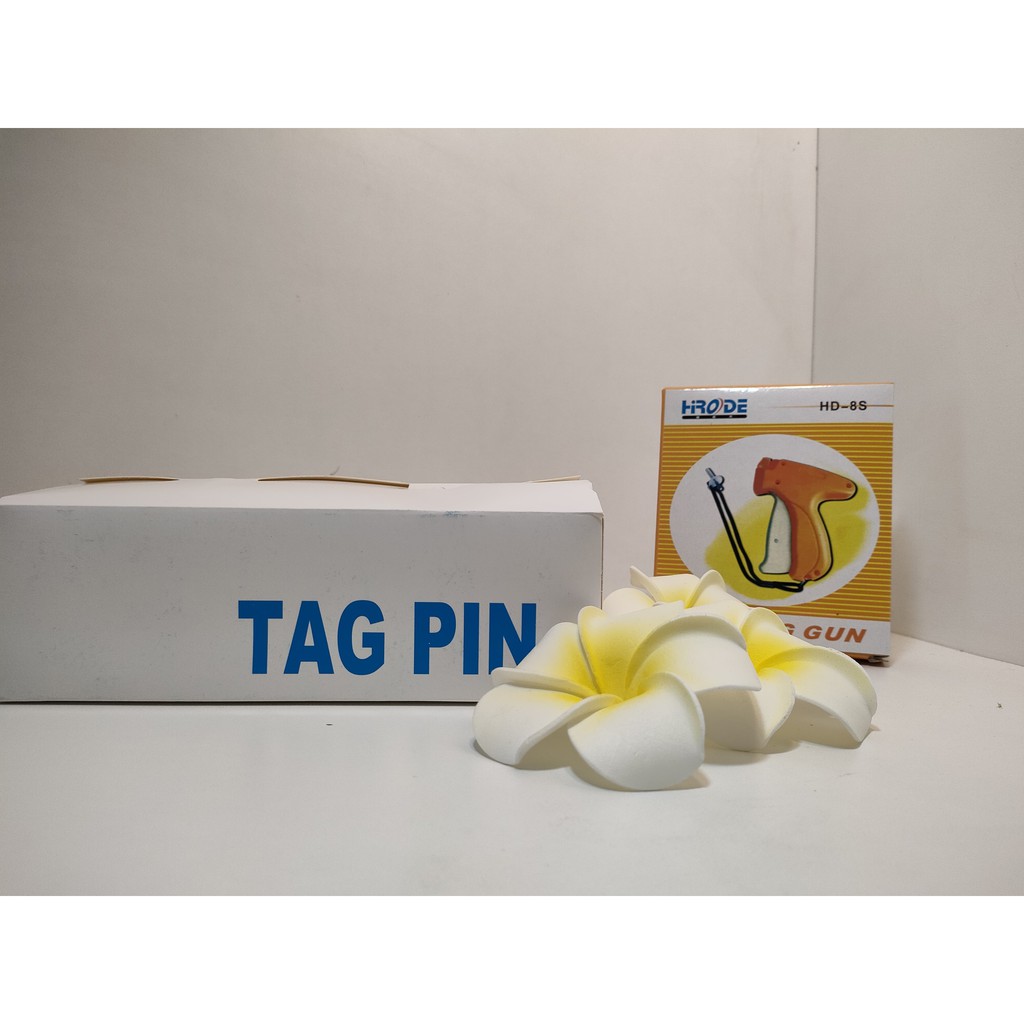 Combo máy gắn mác + 1 hộp tag pin - máy bắn mác quần áo + 1 hộp ti nhựa
