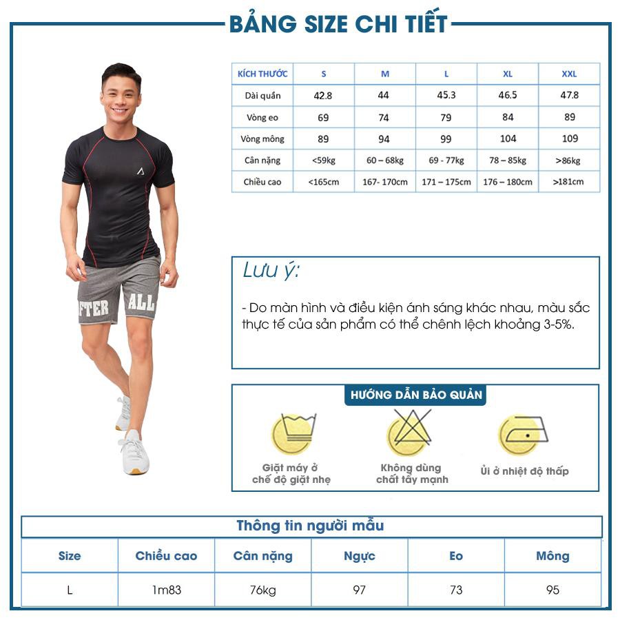 [Mã FASHIONGREEN15 giảm 10% đơn 99K] Quần short nam After All, in chữ nổi bật - Q01-03