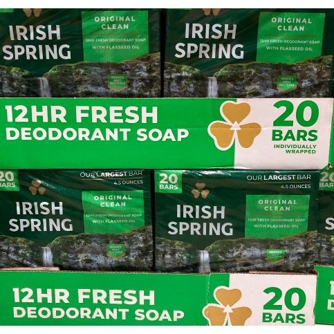 Mẫu mới - Set 3 Xà Phòng Cục Irish Spring Original - Mỹ