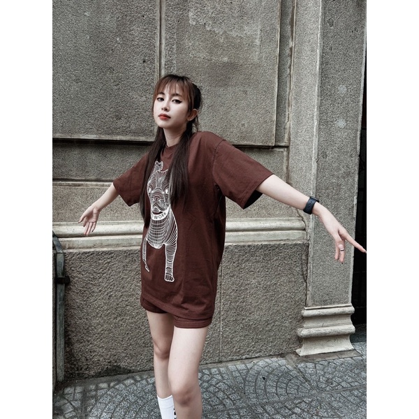 (ảnh thật) Áo phông chó life. work loang màu Tye Dye hàng chuẩn 1:1