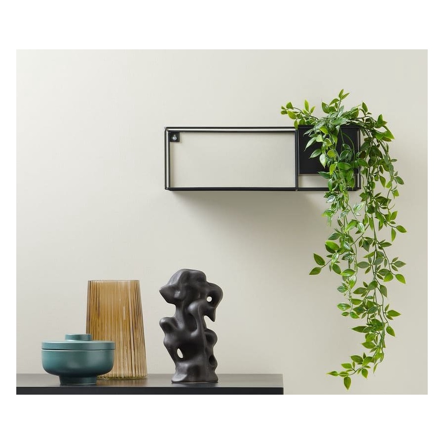 Kệ trang trí | JYSK Vilmer | kim loại | đen | R13xD40xC13cm