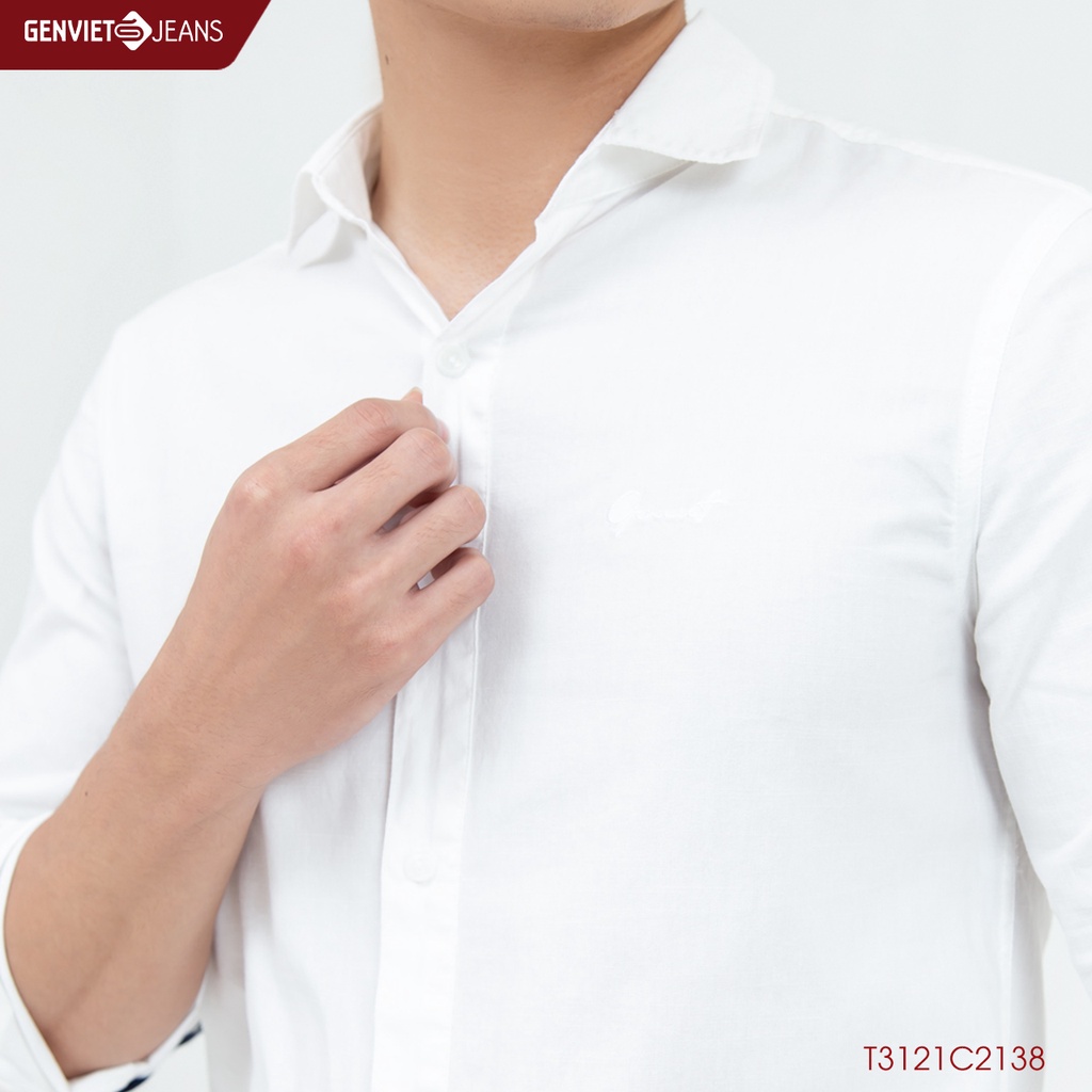 Áo Sơmi Nam Dài Tay Genviet T3121C2138