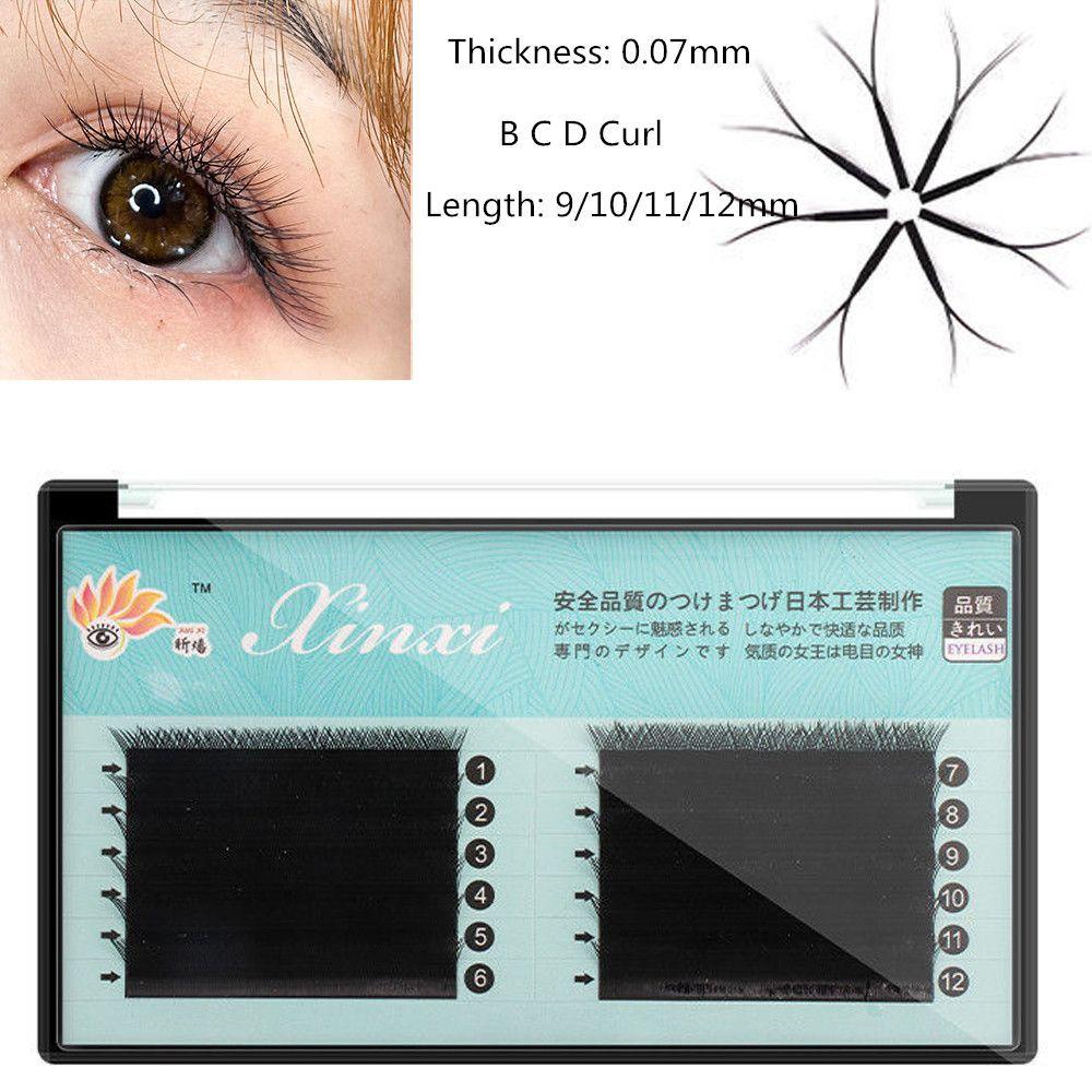 Bộ 12 Cặp Lông Mi Giả Cong 3D Hình Chữ YY
