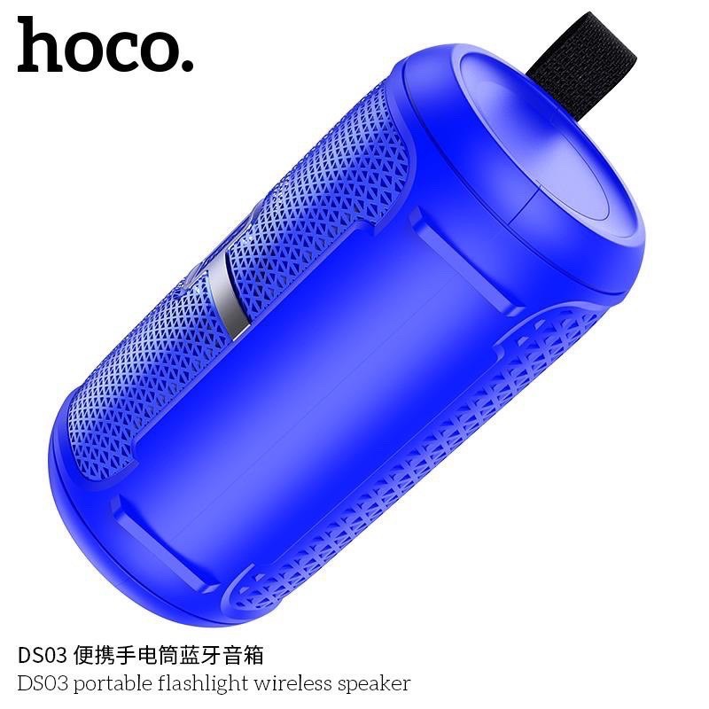 ✔CHÍNH HÃNG✔Loa Nghe Nhạc Bluetooth Hoco DS03 V5.0-Nghe USB, TF, AUX,Tích Hợp Đèn Pin Mini-Loa Bluetooth không dây hay