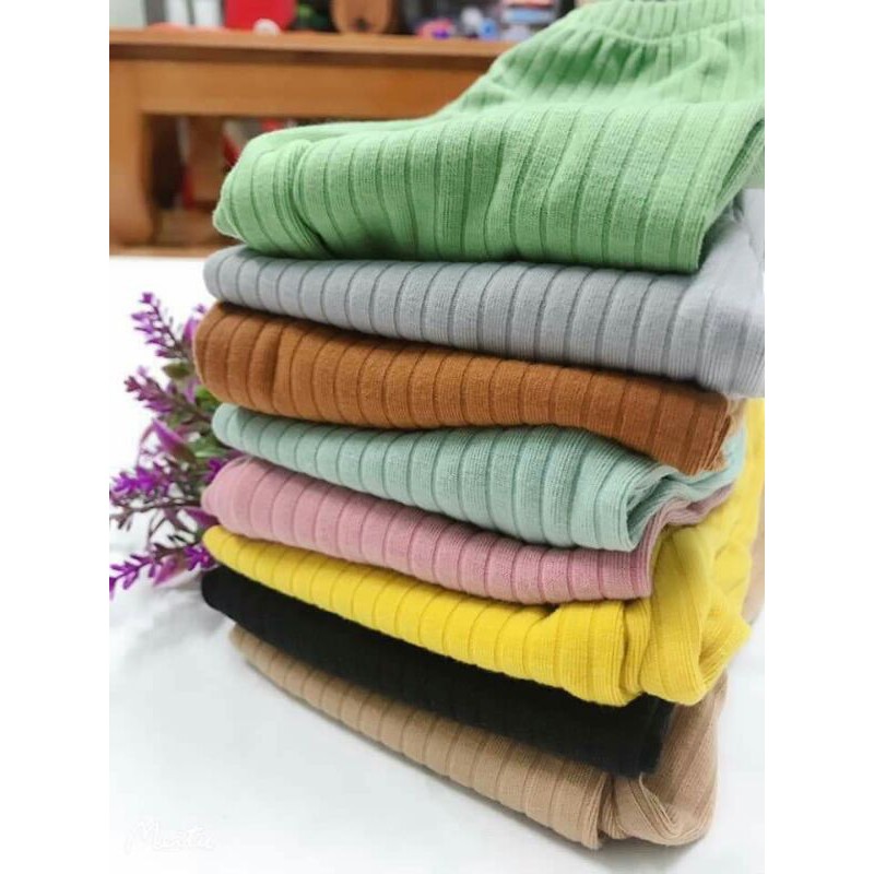 Quần thun gân Minkymom bảng màu siêu đẹp cho bé trai bé gái Q04