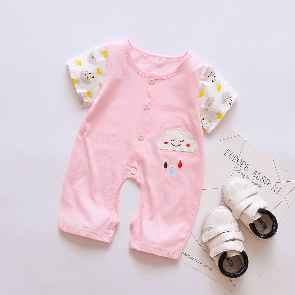 Bộ Body Cộc Tay 100% Cotton Cho Bé Gái Bé Trai Từ 0-12 Tháng Tuổi - [BDC2]