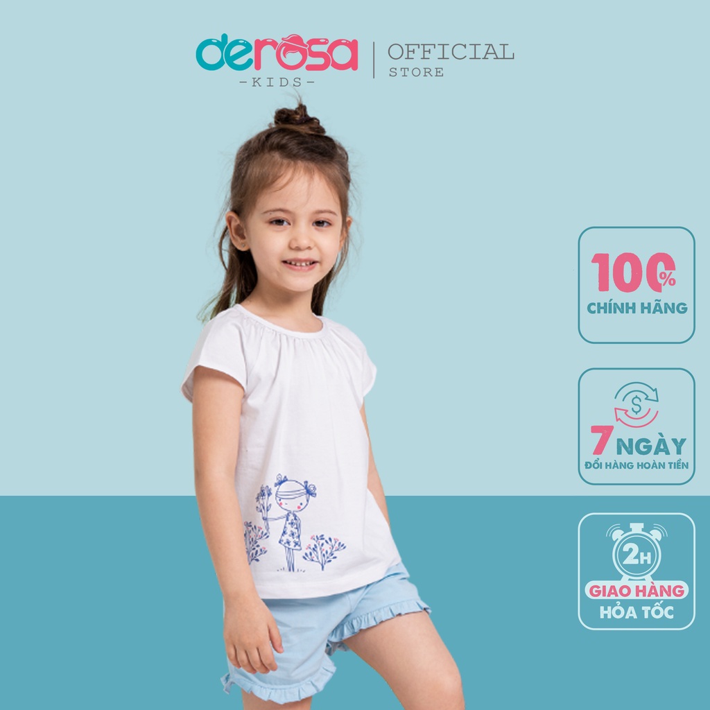 Bộ Quần Áo Bé Gái (3 - 8 tuổi) DEROSA KIDS ASKD016B