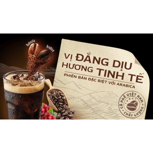 Cà phê đen đá NesCafé Café Việt Arabica &amp; Robusta 192g