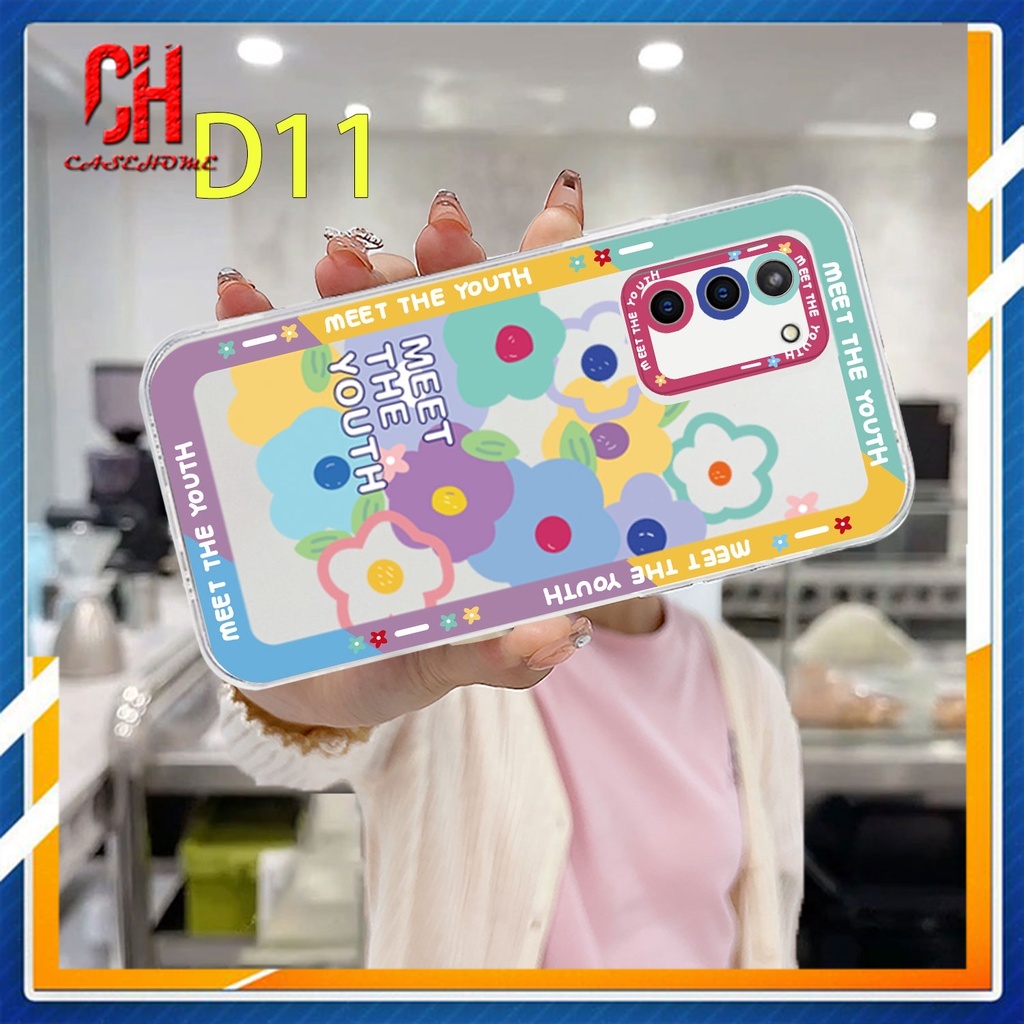 Ốp Điện Thoại TPU Dẻo Trong Suốt Hình Bông Hoa Cho Samsung A52 A32 A12 A03 A51 A03S A10S A50 A20S J7 Prime A02S A20 A50S A10 A30S A52S A30 M12 M01S A125 F12 M10S M40S A515F A207F M02S A025 F02S