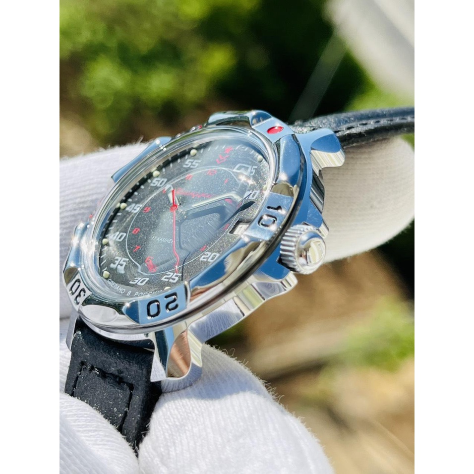 Đồng hồ Nga Vostok Komandirskie 811172. Đồng hồ nam Vostok máy cơ lên giây, size mặt 39, size dây 18, chống nước 3 atm