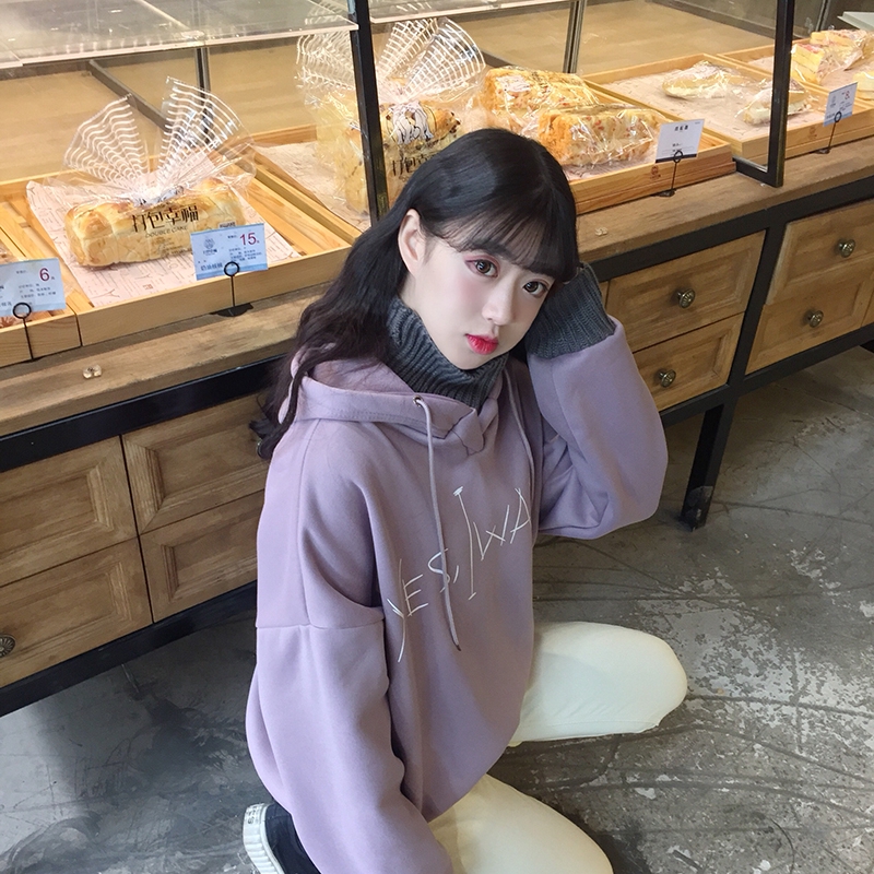 Áo khoác hoodie cổ lọ lót nhung giả nhiều lớp thời trang mùa đông | BigBuy360 - bigbuy360.vn