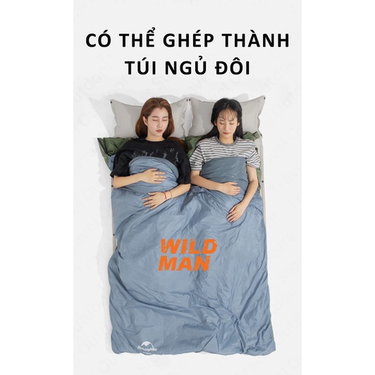 Túi ngủ siêu nhỏ gọn Naturehike LW180 bản 2023 chịu lạnh cao dã ngoại văn phòng