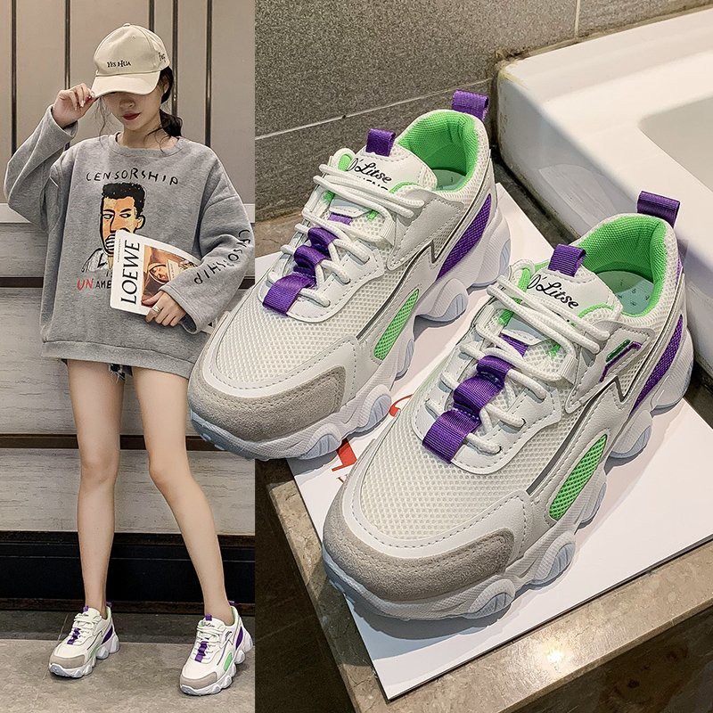 [Hàng mới về] Giày thể thao nữ Sneakers phong cách trẻ hàn quốc Ulzzang,giày siêu thoáng khí nhẹ cho (8803) | BigBuy360 - bigbuy360.vn
