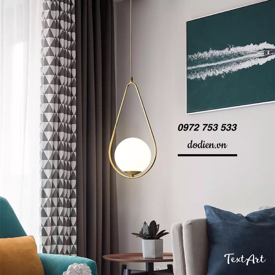 ĐÈN THẢ DECOR ĐÈN THẢ QUẢ CẦU THỦY TINH HÌNH GIỌT NƯỚC