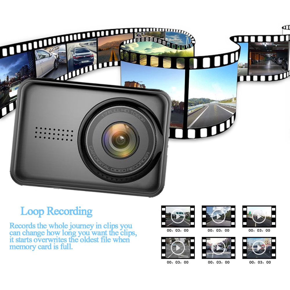 Camera hành trình xe hơi mini E-ACE 2.45''Full HD 1080P hỗ trợ quay ban đêm
 | BigBuy360 - bigbuy360.vn