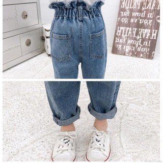 Quần jeans co dãn cho bé gái