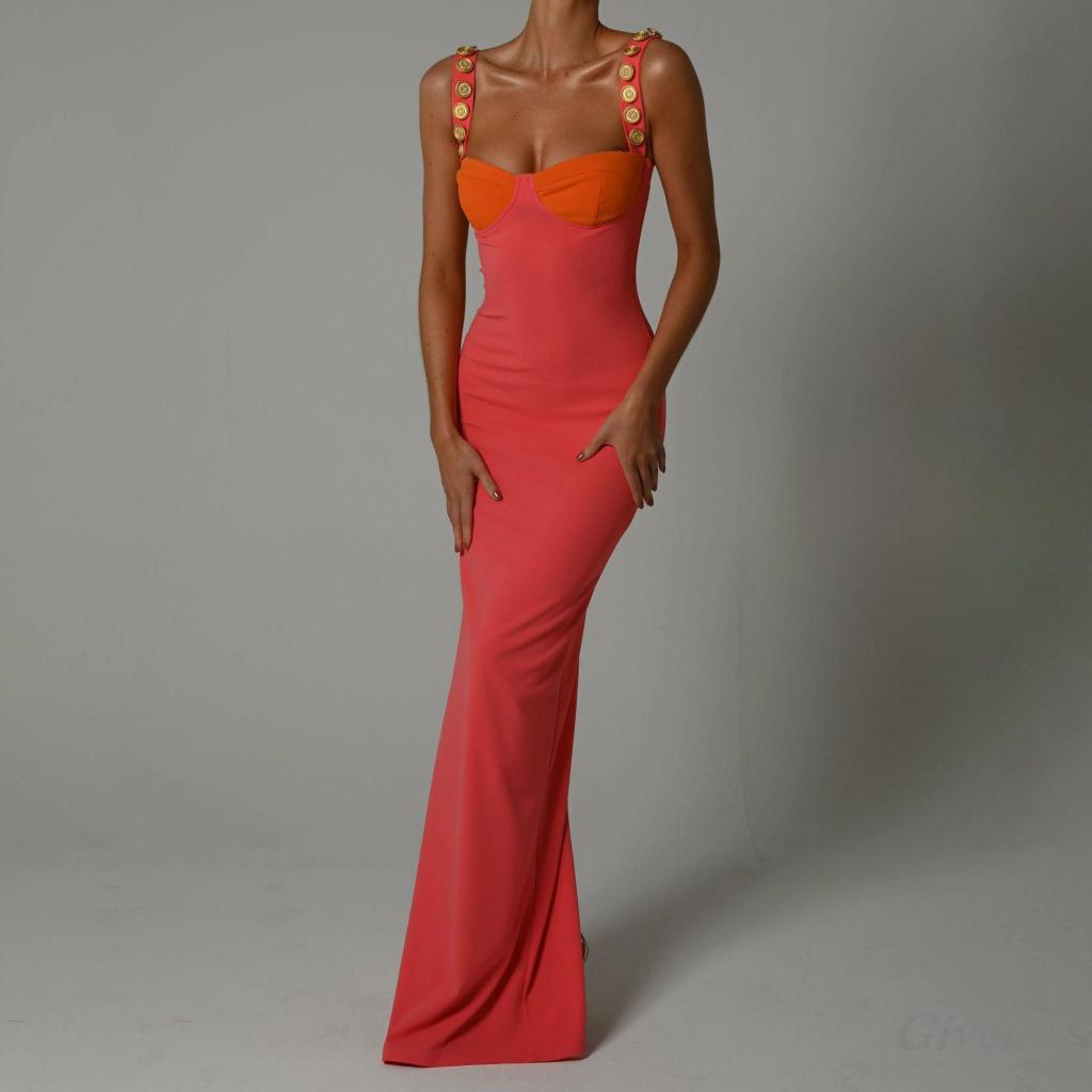 Givenme Đầm Dài / Ngắn Không Tay Hở Lưng Thời Trang Cho Nữ