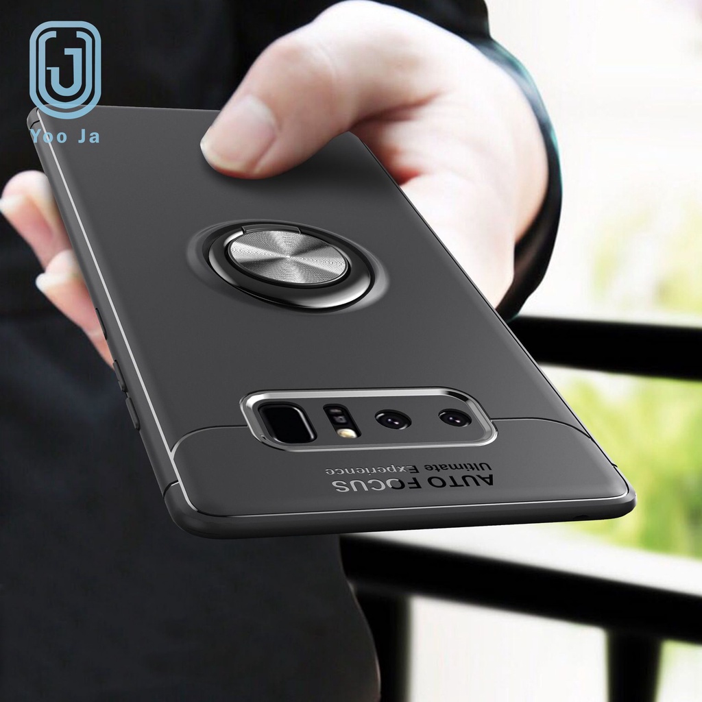 Ốp Điện Thoại Dẻo Kèm Giá Đỡ Từ Tính Chống Sốc / Bám Vân Tay Cho Samsung S7 Edge S8 S9 S10 S20 S21 Plus Ultra