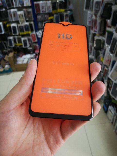 Cường lực 11D cho Oppo F9 full màn full keo ôm màn 2.5D siêu đẹp Đen ( tặng keo mép giấy lấy bụi )