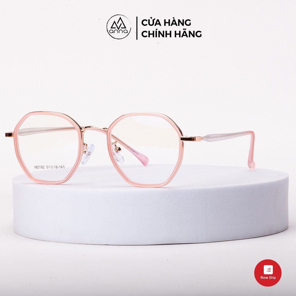 Gọng kính chính hãng ANNA thiết kế dáng vuông kết hợp kim loại và nhựa 380HQ034 | BigBuy360 - bigbuy360.vn