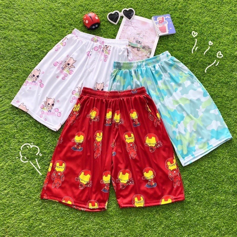 Quần short cartoon unisex / short hoạt hình/ short bò sữa/ cartoon pant