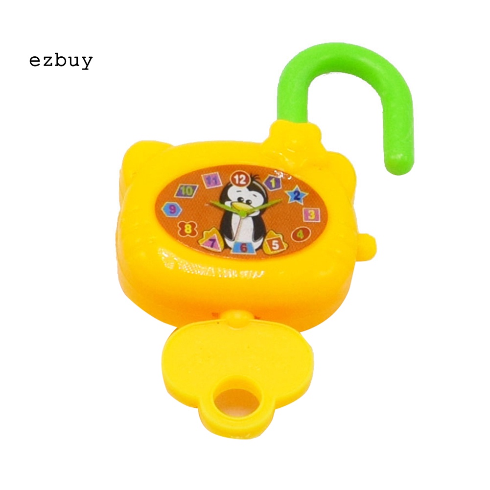 Set 5 Ổ Khóa Nhựa Mini Nhiều Màu Sắc Kèm Chìa Khóa Giáo Dục Sớm Cho Bé