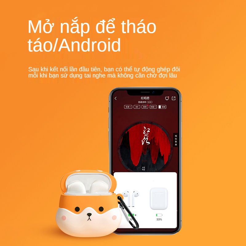 Tai Nghe Nhét Tai Bluetooth Không Dây Chất Lượng Cao Cho Huawei Vivo Apple Oppo Xiaomi