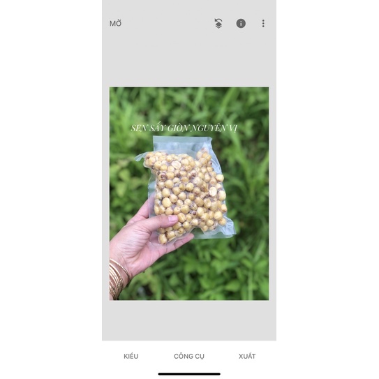 200GRAM HẠT SEN SẤY GIÒN NGUYÊN VỊ