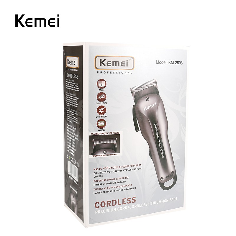 Tông đơ cắt tóc tạo kiểu Kemei KM-2603 chuyên nghiệp dành cho nam