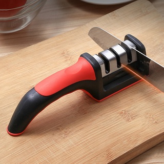 Dụng cụ mài dao 3 khe có tay cầm【 T4 P27 A0 】