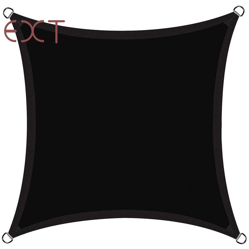 Rectangular Courtyard Ultraviolet Oxford Cloth(Black, 3X3M)