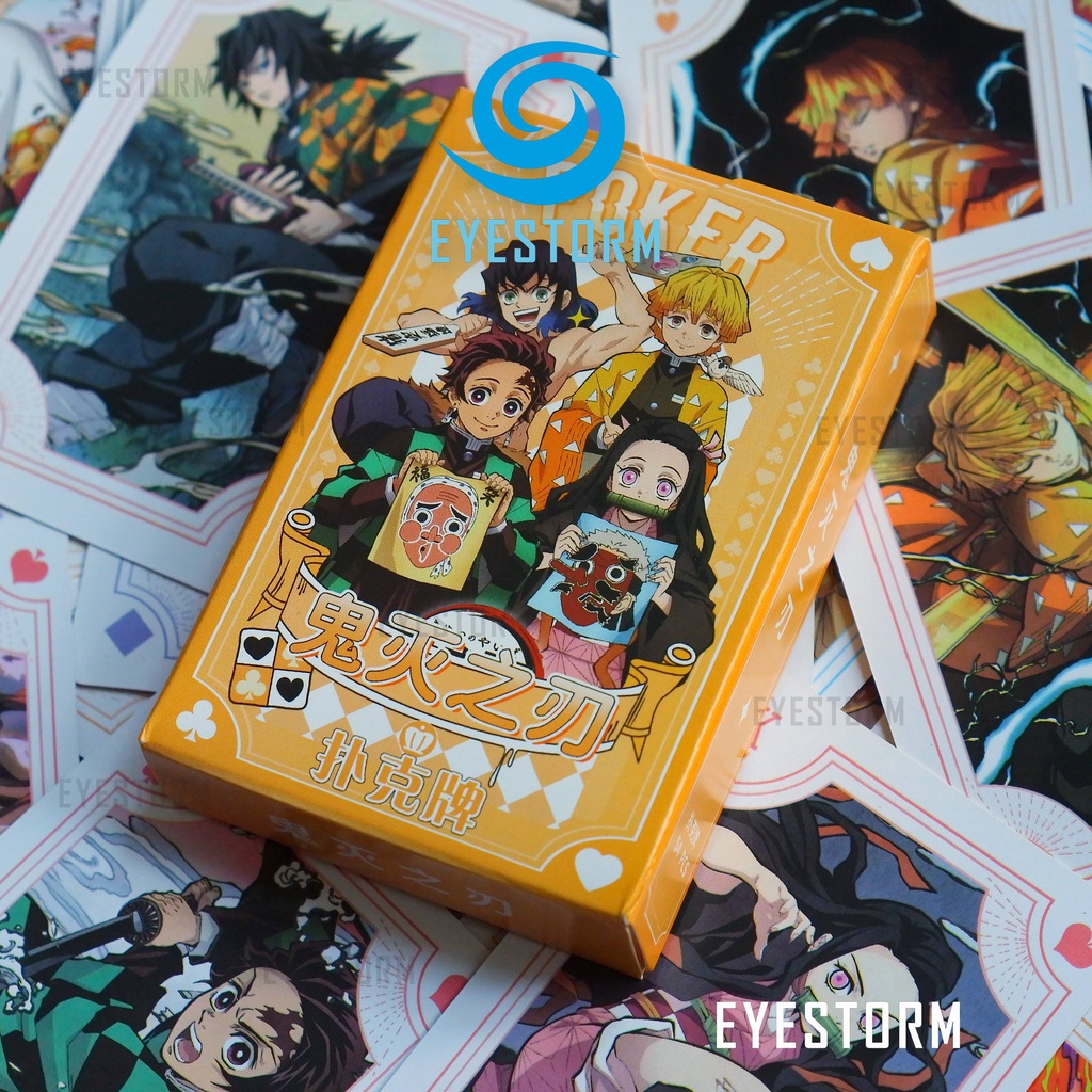 Bài tây anime KIMETSU NO YAIBA 5B -  DEMON SLAYER - Thanh gươm diệt quỷ, tú lơ khơ, manga - Poker S - 54 lá