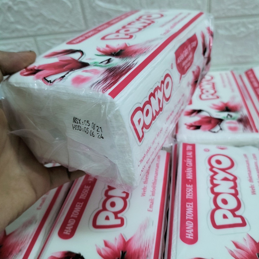 Giấy Lau Tay Ponyo 2 Lớp - 100 tờ